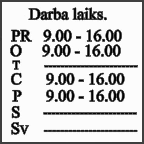 krūza darba laiks